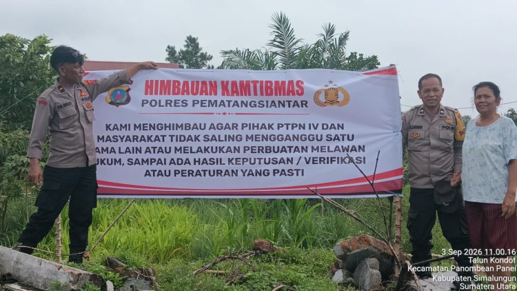 Bukan Sekadar Spanduk, Polsek Siantar Martoba Bangun Kesadaran Kamtibmas di Gurilla