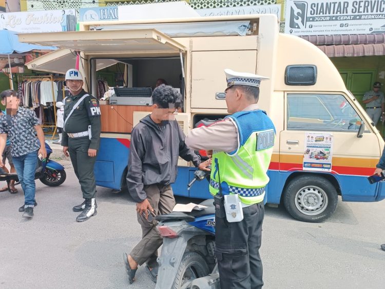 Sat Lantas Polres Pematangsiantar Perkuat Penertiban PKB, Puluhan Kendaraan Terjaring di Jalan Merdeka