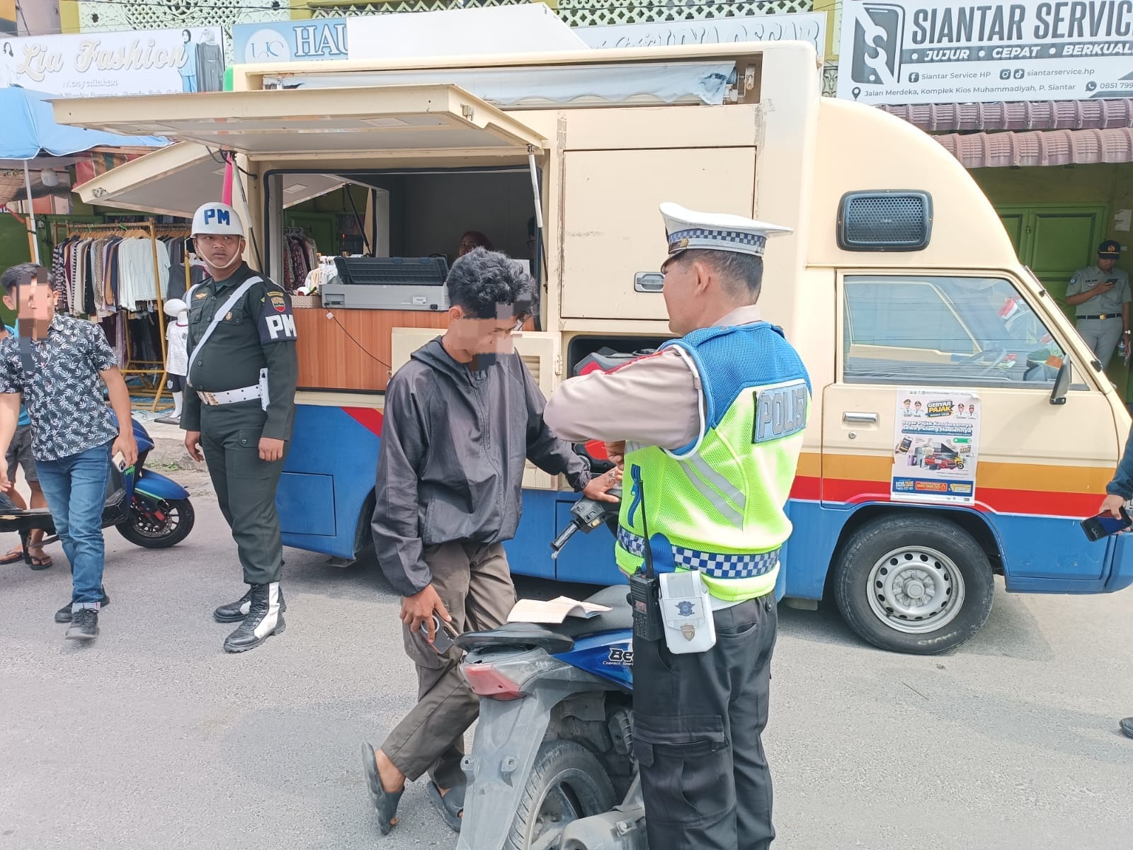 Sat Lantas Polres Pematangsiantar Perkuat Penertiban PKB, Puluhan Kendaraan Terjaring di Jalan Merdeka