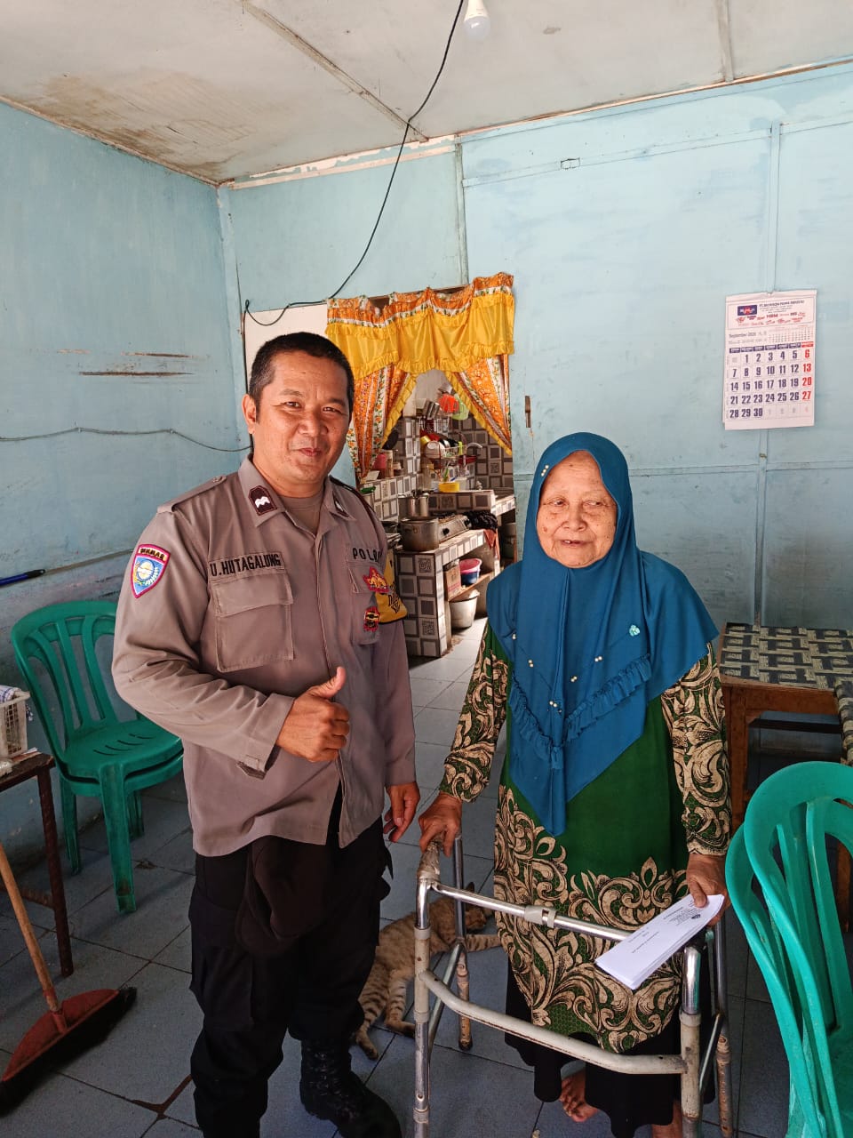 Tak Sekadar Patroli, Bhabinkamtibmas Siantar Timur Hadir Menyapa dan Lindungi Warga Lansia