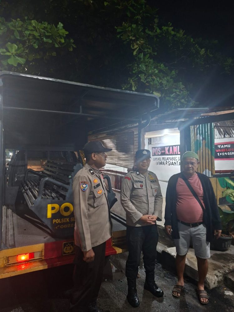 Polsek Siantar Utara Perkuat Siskamling, Warga Diminta Waspada 3C