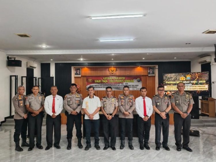 Polres Sibolga Panaskan Mesin Operasi Sikat Toba 2026, Personel Ditempa Sebelum Turun ke Lapangan