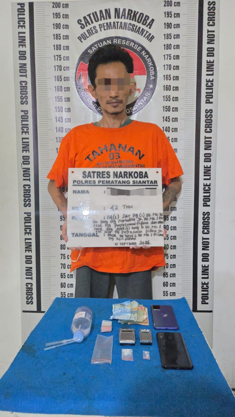 Baru Kembali ke Dunia Narkoba? Dua Residivis Diciduk Satresnarkoba Polres Siantar di Nagahuta
