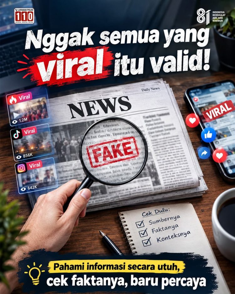 Jangan Jadi Penyambung Hoaks! Polres Simalungun Minta Warga Tak Asal Percaya Informasi Viral