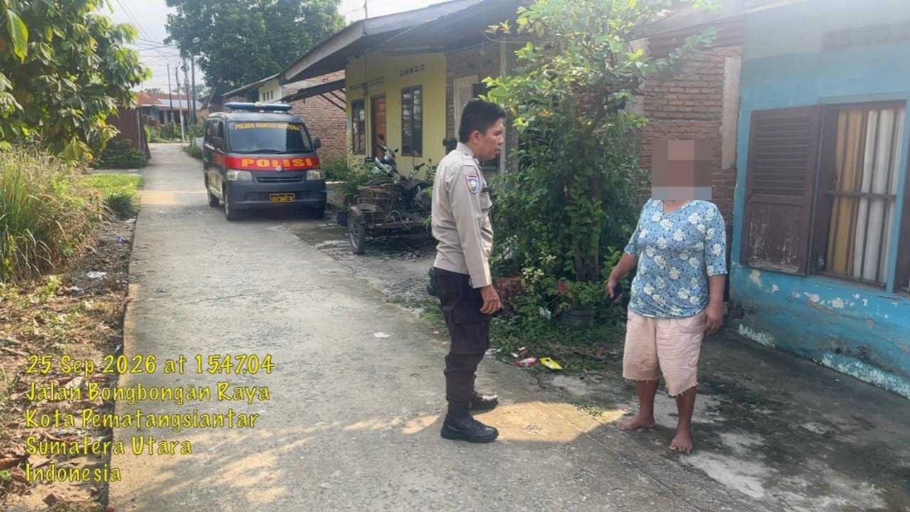 Laporan CC 110 Masuk, Polsek Siantar Martoba Langsung Cek Dugaan Selisih Paham Warga