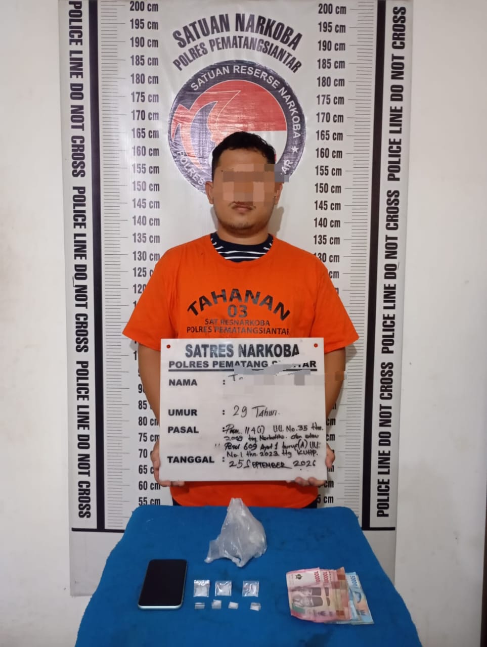 Sabu 2,66 Gram Disimpan di Doorsmer, Polisi Ringkus TW di Jalan Pane Pematangsiantar
