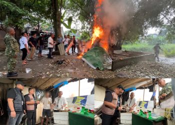 Sarang Narkoba Gang Nasional Digerebek Pengedar Diringkus, Barak Narkoba Dibumi Hanguskan