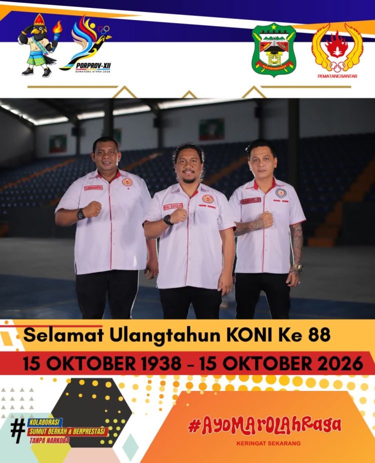 Momentum HUT ke-88 KONI, Rio Siahaan Ajak Perkuat Kolaborasi Demi Kemajuan Olahraga Pematangsiantar