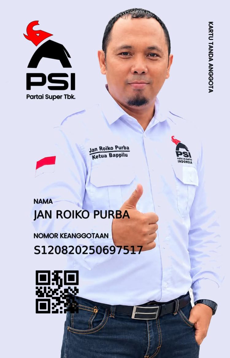 Perkuat Barisan Menuju 2029, Ketua Bappilu PSI Simalungun Jan Roiko Purba Buka Pintu bagi Masyarakat
