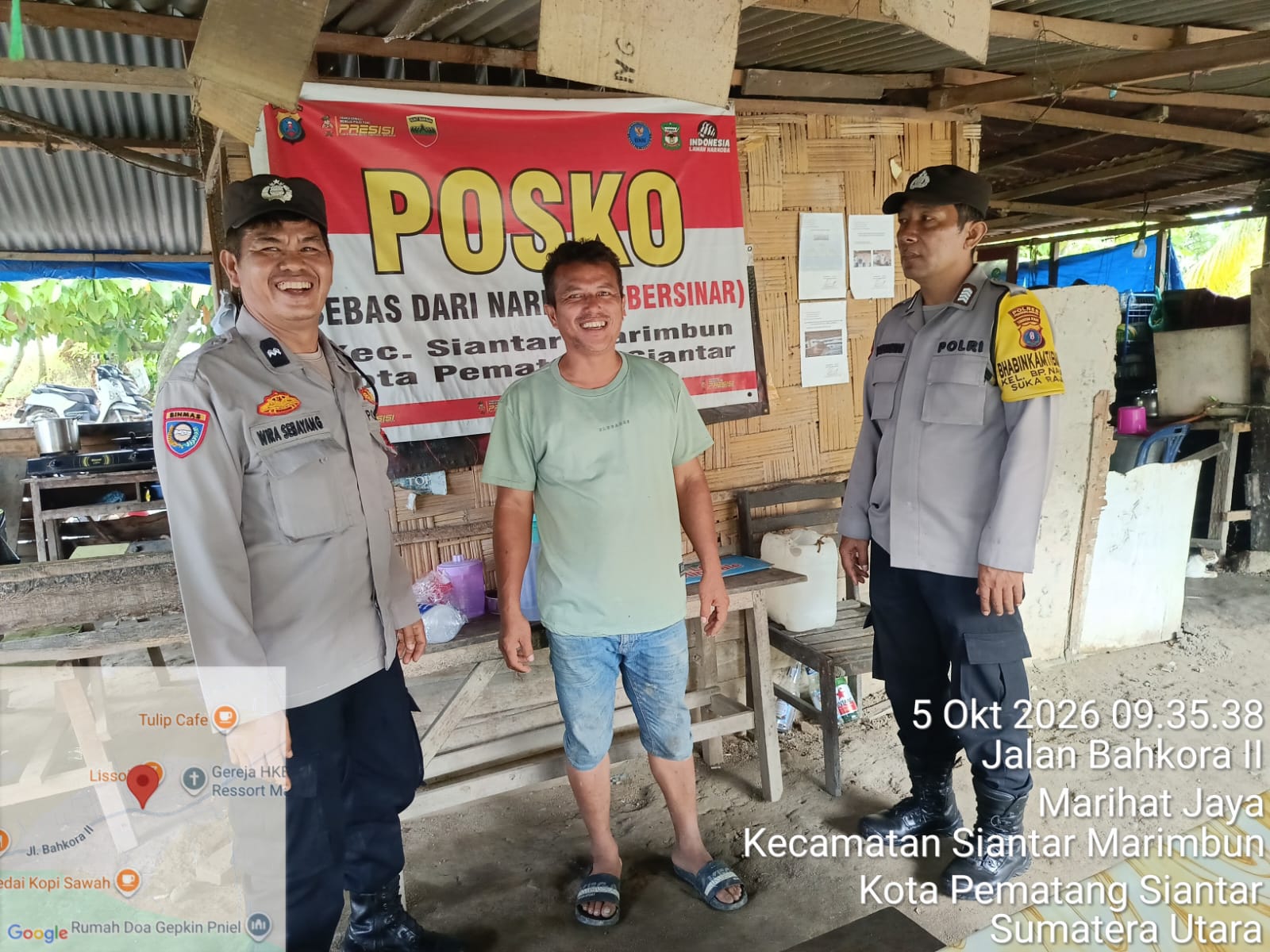 Patroli KBN, Polisi Sisir Bahkora II dan Ajak Warga Lawan Peredaran Narkoba