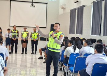 Sasar 442 Pelajar SMP Kalam Kudus, Sat Lantas Polres Pematangsiantar Gencarkan Edukasi Keselamatan Berlalu Lintas