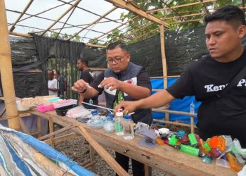 Gerebek Sarang Narkoba Desa Serbajadi 6 Barak Narkoba Dibumihanguskan