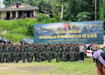 Dukung Pembangunan Desa di Nias, Brimob Sumut Tegaskan Komitmen Pengabdian kepada Masyarakat