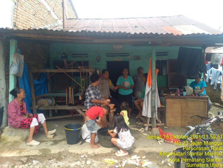 Cegah Kriminalitas dari Lingkungan Warga, Bhabinkamtibmas Polsek Siantar Marihat Gencarkan Sambang Kamtibmas
