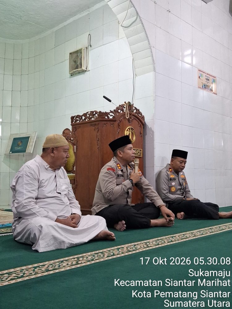 Tak Sekadar Beribadah, Kapolres Pematangsiantar Turun ke Masjid, Rangkul Tokoh Agama dan Serukan Perlawanan terhadap Narkoba
