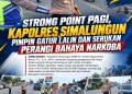 Strong Point Pagi, AKBP Hendri Nupia Dinka Barus Pimpin Pengaturan Lalu Lintas di Jalur Padat Sinaksak