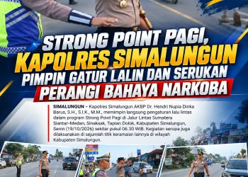 Strong Point Pagi, AKBP Hendri Nupia Dinka Barus Pimpin Pengaturan Lalu Lintas di Jalur Padat Sinaksak