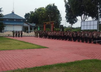 Jaga Demokrasi Desa Tetap Kondusif, 31 Personel Brimob Sumut Perkuat Pengamanan Pilkades Serentak Humbahas