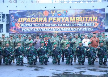 Usai Tuntaskan Operasi di Papua, Satgas Yonif 121/MK Disambut di Belawan, Sinergi TNI-Polri Menguat