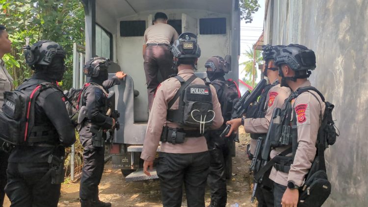 20 Personel Gegana Brimob Sumut Turun ke Pidie, Kawal Empat Tahanan dalam Misi BKO Bareskrim