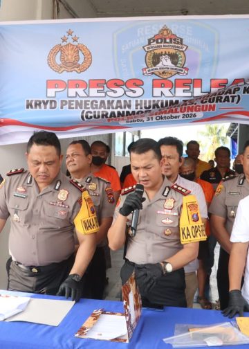 Empat Terduga Pelaku Pencurian Dibekuk Polres Simalungun, Kapolres Ajak Warga Peduli Keamanan Lingkungan