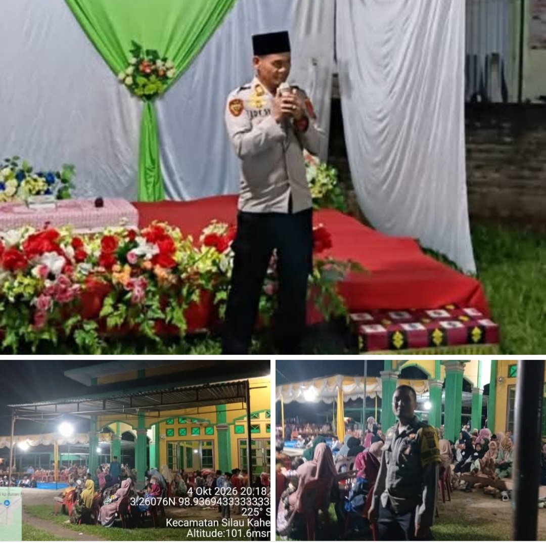 Hadiri Maulid Nabi di Silou Paribuan, Kapolsek Edy Syahputra Perkuat Sinergi Lintas Elemen