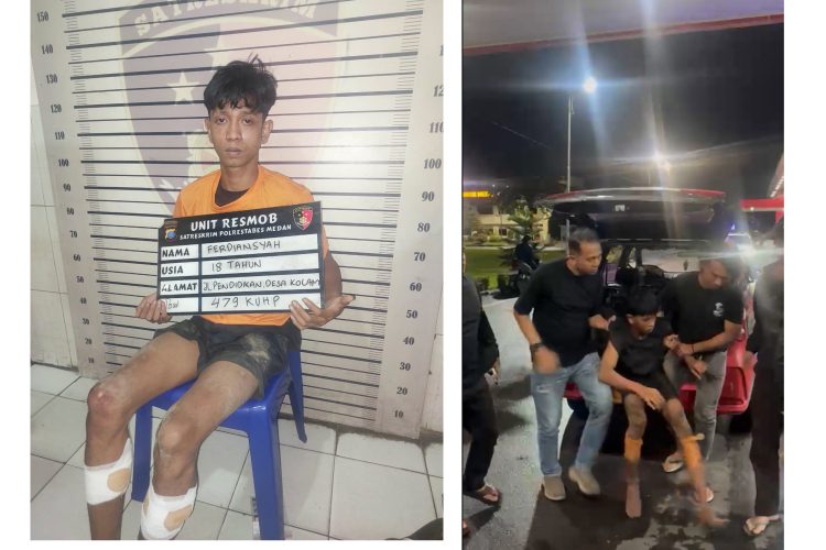 Polisi Tangkap 4 Begal di Medan, Satu Ditembak, Komplotan Diduga Beraksi di 40 TKP