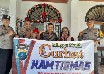 Minggu Kasih di GKPS Siantar Timur, Polri Ajak Jemaat Perkuat Keamanan dan Kepercayaan Publik