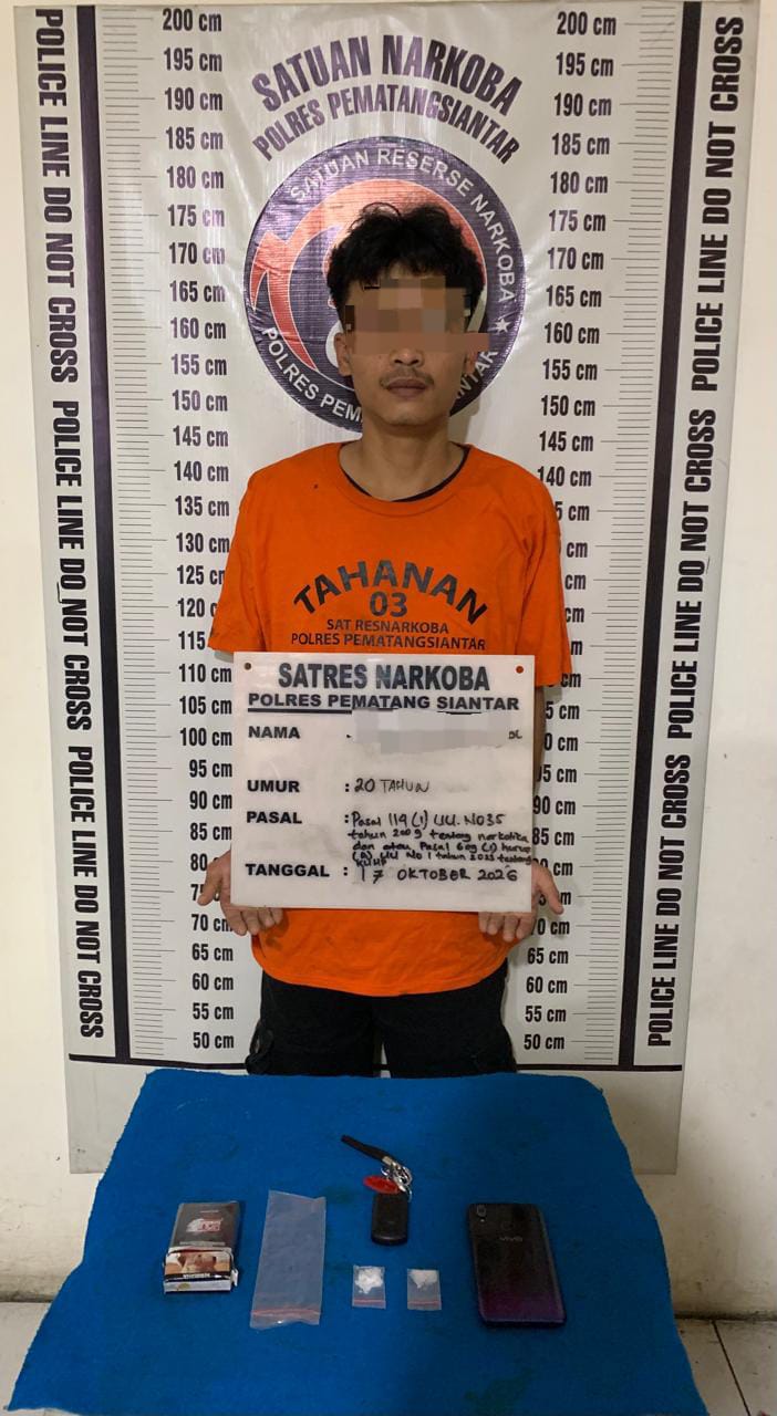 Informasi Warga Berujung Penangkapan! Dua Pria Diduga Miliki Sabu di Jalan Pdt. J. Wismar Saragih
