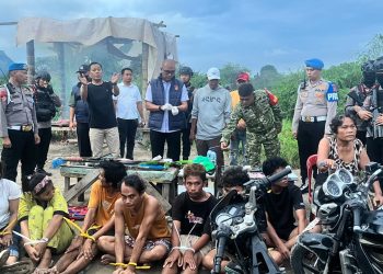 Satbrimob dan Ditresnarkoba Polda Sumut Gerebek Lokasi Dugaan Narkoba, Tujuh Orang Diamankan