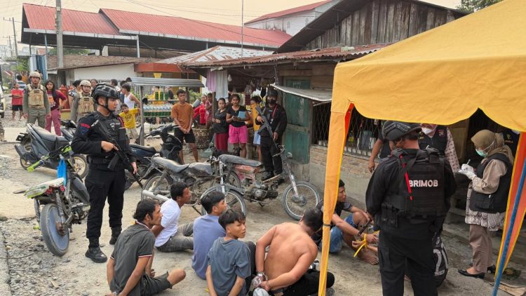 Sinergi Lintas Instansi di Sergai, Operasi Sarang Narkoba Amankan 12 Orang dan Lima Kendaraan