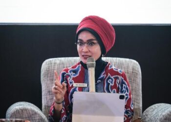 Deputi Bidang Kebijakan Strategis Kemenparekraf/Baparekraf, Nia Niscaya, pada Rakornas Parekraf 2022, di Grand Sahid, Jakarta.