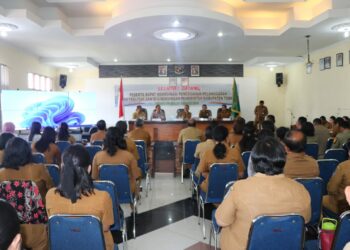 Rapat Koordinasi Pencegahan Pelanggaran Netralitas ASN di Lingkungan Pemerintah Kabupaten Toba, Selasa 22 Agustus 2023, di Lantai 4 Ruang Balai Data, Kantor Bupati Toba, di Balige, Kabupaten Toba.