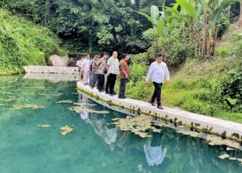Bupati Simalungun RHS,.meninjau sumber mata air di Kecamatan Panei.