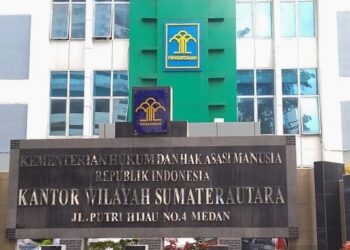 Kantor Kementerian Hukum dan HAM RI Wilayah Sumatera Utara.