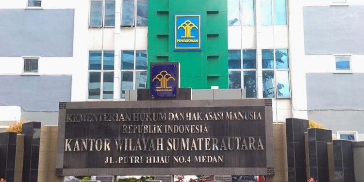 Kantor Kementerian Hukum dan HAM RI Wilayah Sumatera Utara.