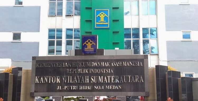 Kantor Kementerian Hukum dan HAM RI Wilayah Sumatera Utara.