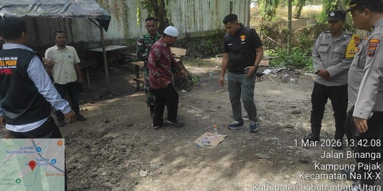 Polsek Na IX-X Gerebek dan Bakar 2 Sarang Narkoba di Labura