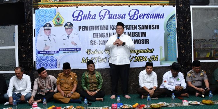 Bupati dan Wabup Samosir Buka Puasa Bersama Umat Muslim, Perkuat Pesan Toleransi dan Persaudaraan