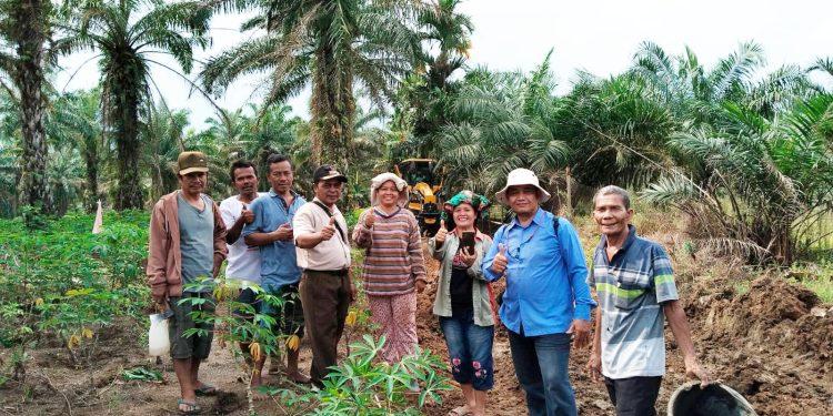 Gotong Royong Bangun Akses Desa, Pangulu Dolok Parmonangan Gandeng PT Sipef Bukit Maraja Buka Jalan Usaha Tani