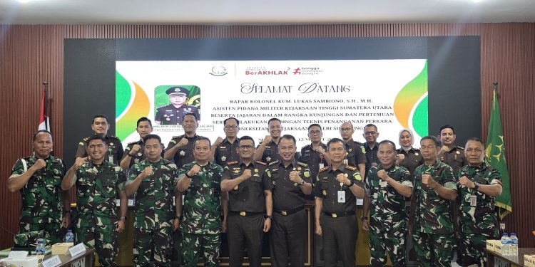 Kajari Simalungun Terima Kunjungan Aspidmil Kejati Sumut, Bahas Penanganan Perkara Koneksitas
