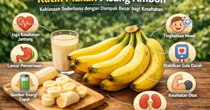 Rutin Makan Pisang Ambon, Kebiasaan Sederhana dengan Dampak Besar bagi Kesehatan