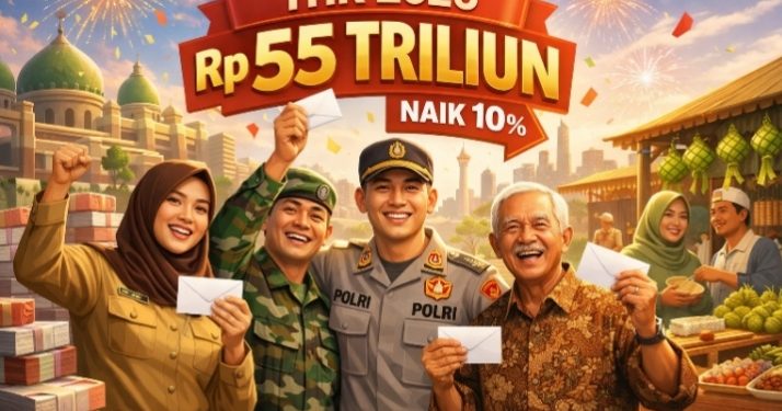 THR ASN, TNI-Polri Naik 10 Persen, Pemerintah Siapkan Rp55 Triliun