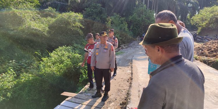 Polres Simalungun Bangun Jembatan Presisi, Hubungkan Dua Dusun di Jorlang Hataran