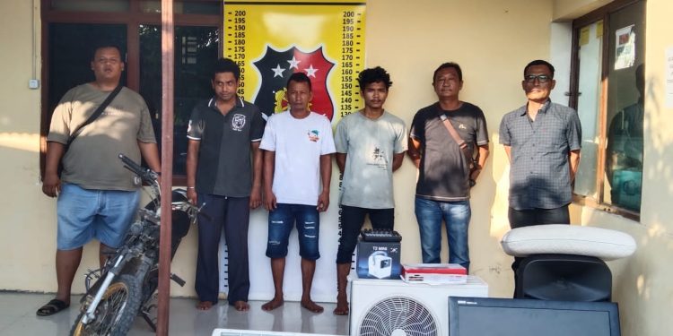 Polsek Bandar Huluan Bekuk 3 Pelaku Curat dalam Semalam, Kerugian Korban Rp14,5 Juta