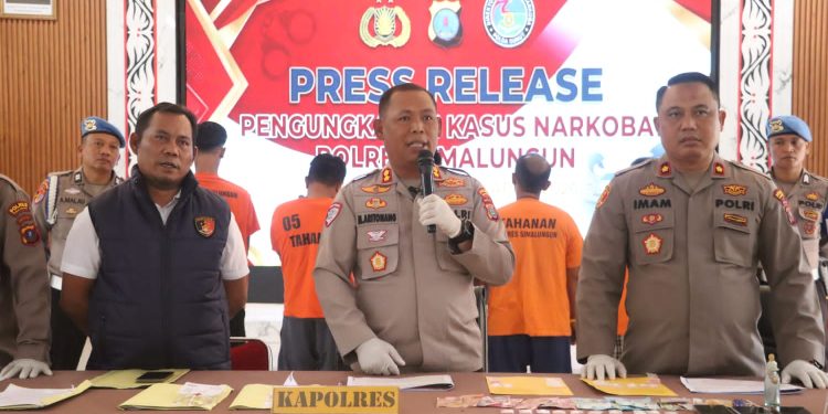 74 Kasus Dibongkar, 91 Tersangka Diringkus! Kapolres Simalungun Ungkap Fakta Mengejutkan dan Tangkapan Baru Sabu di Bosar Maligas