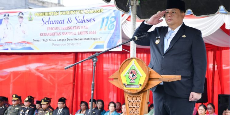 Bupati Samosir Pimpin Upacara Harkitnas 2026, Ajak Generasi Muda Bangkit di Era Digital