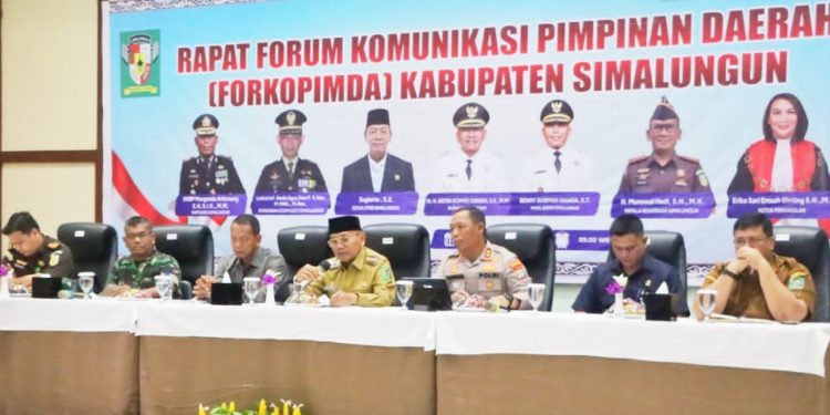 Forkopimda Simalungun Kompak! Bupati Anton Saragih Serukan Semua Pihak Jaga Kamtibmas dan Waspada Banjir-Longsor
