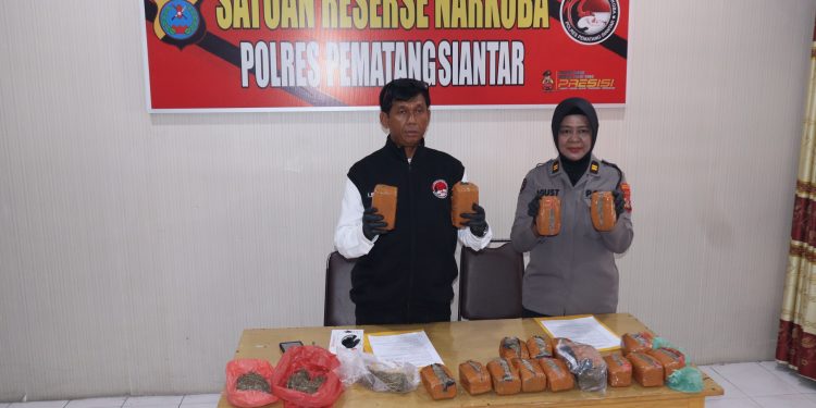 Satres Narkoba Polres Pematangsiantar Ungkap 10 Kasus Selama Mei 2026, Sita 6,3 Kg Ganja dan 21,70 Gram Sabu