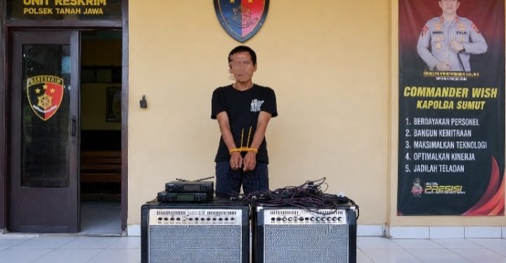 Polsek Tanah Jawa Ungkap Pencurian Inventaris Gereja, Pelaku Diamankan Bersama Barang Bukti